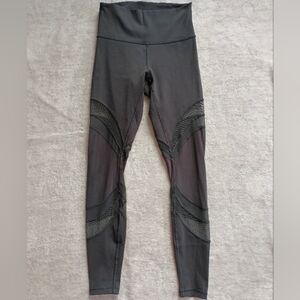 Lululemon | Size 6 Black Mesh High-Waist Leggings
